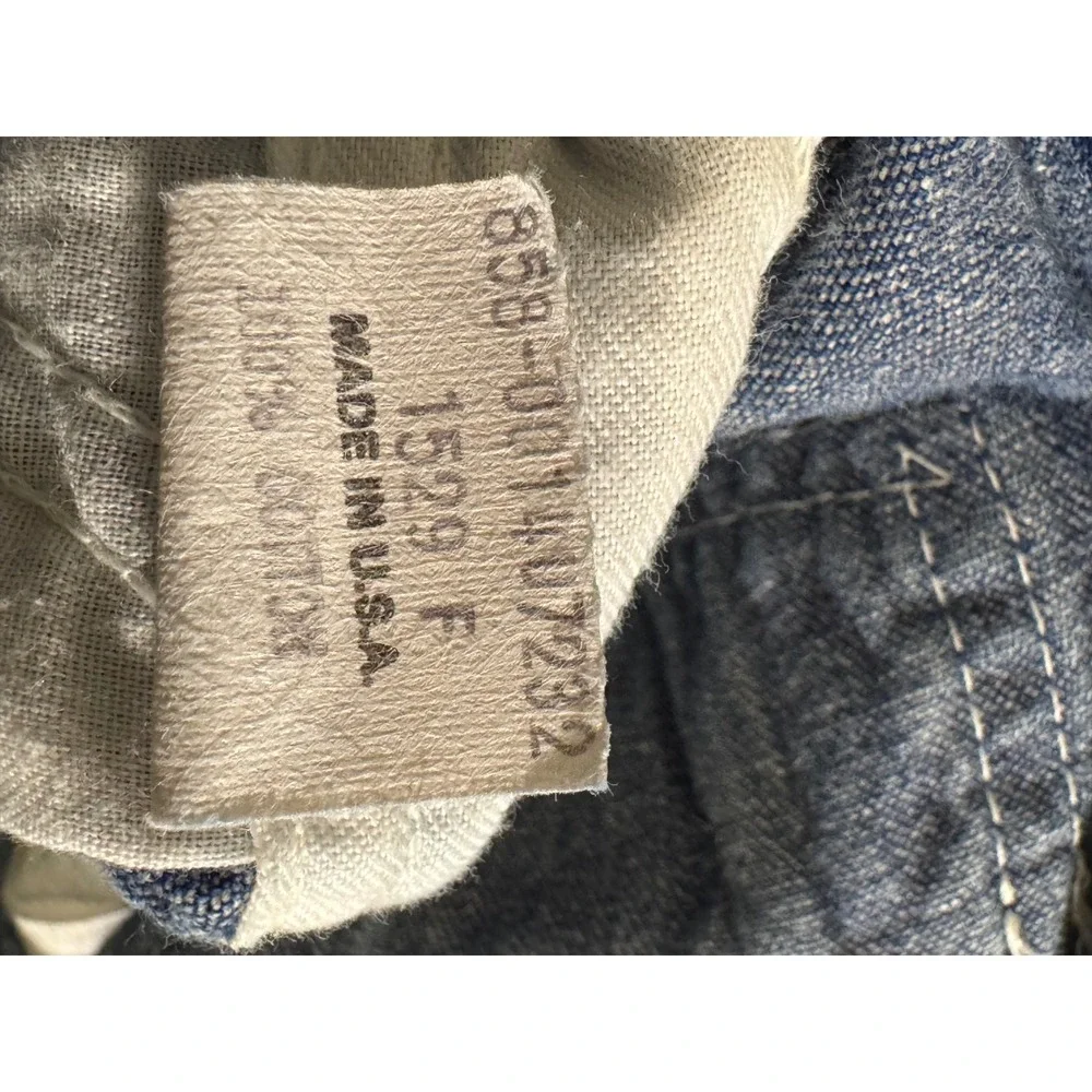Vintage OshKosh‎ Bgosh Denim Overalls Made in USA Blue 100% Cotton6/9 months
